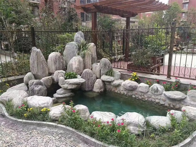 南海家庭庭院水景设计
